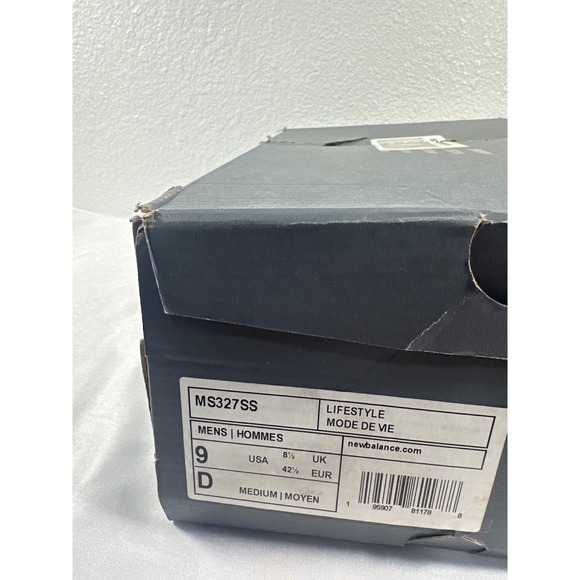 New Balance 327 Sea Salt Bright Orange MS327SS Mens Size 9 Lifestyle Sneakers - Picture 4 of 8